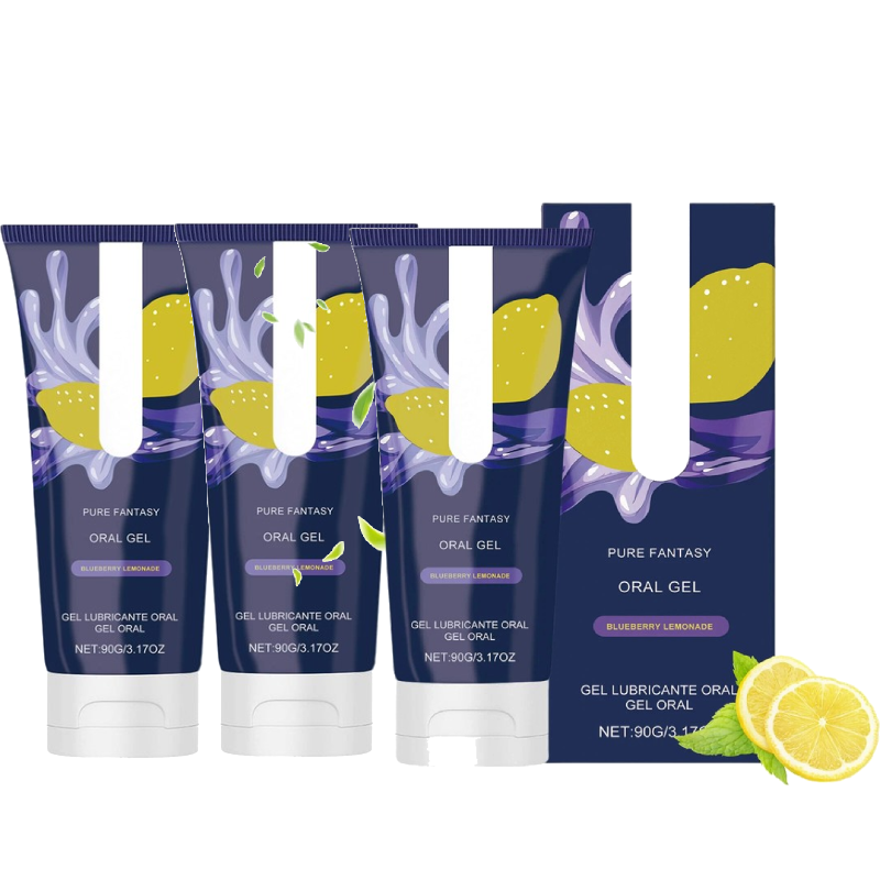 1-3PCS Pure Romance- GREAT HEAD- Oral Gel- Blueberry Lemonade- Relax Gag Reflex, New and Sealed!
