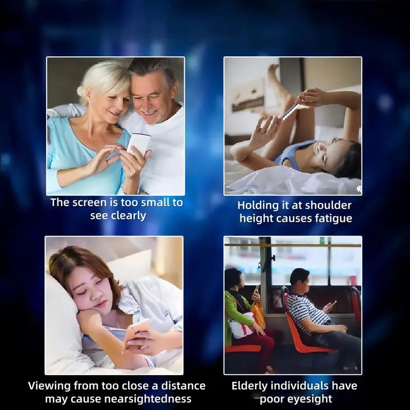 【Local Stock Fast Shipping】14‘’ 12" 10‘’ 2 in 1 Mobile Phone Magnifier - Ultra-HD Screen Magnifier for Easy TV Viewing Orientation for Landscapes Use Eye Protection Full-Screen Mobile Phone Magnification