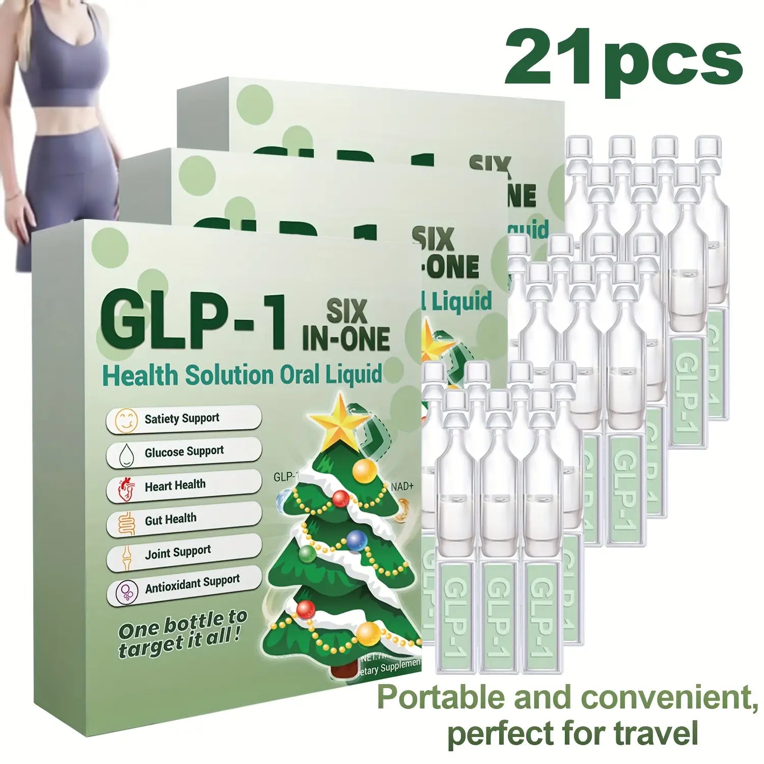 【Local Stock Fast Delivery】【2 Pack Deal】 Women’s Health & Wellness Vitamin Support GLP-1, Moringa, Apple Cider Vinegar, Collagen Peptides, NAD & MNM, Stomach Satisfaction, Digestive Support, Glucose Support, Blood Sugar Balance Support