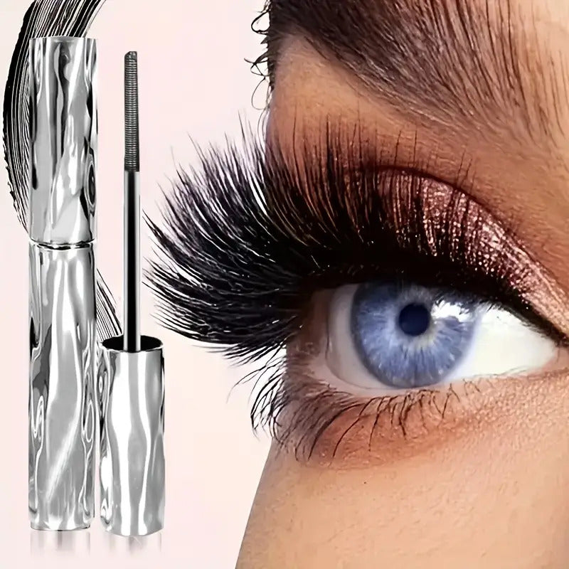 1/2pcs Steel Tube Waterproof & Quick-Dry 24-Hour Volumizing & Lengthening Mascara - Smudge-Proof, Lift & Curling Lash Enhancer, Long-Lasting Black Formula for Sensitive/All Light Beige Types, Eyelash Serum-like Effect, Ideal Gift Masc