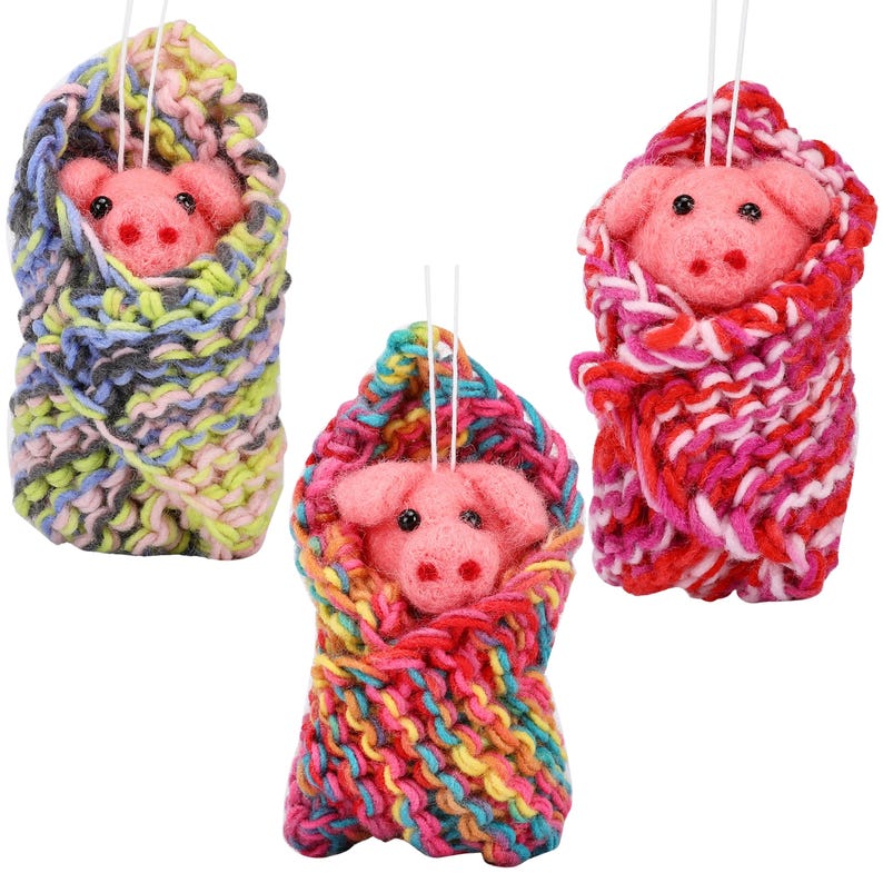 Pigs in Blankets Christmas Decoration - Hanging ornament - Tree decoration