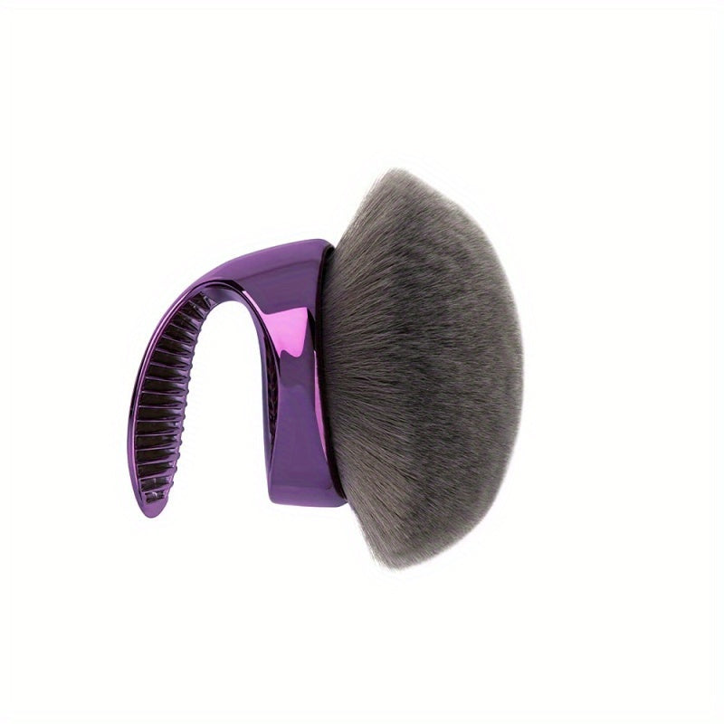 Blend & Blur Body Brush - Vegan Charcoal Gray Bristles, Self-Drying Ergonomic Handle for Body Coverage Perfector & Self-Tanning, Durable Makeup Tool for Smooth Blending on Neck, Arms, Legs