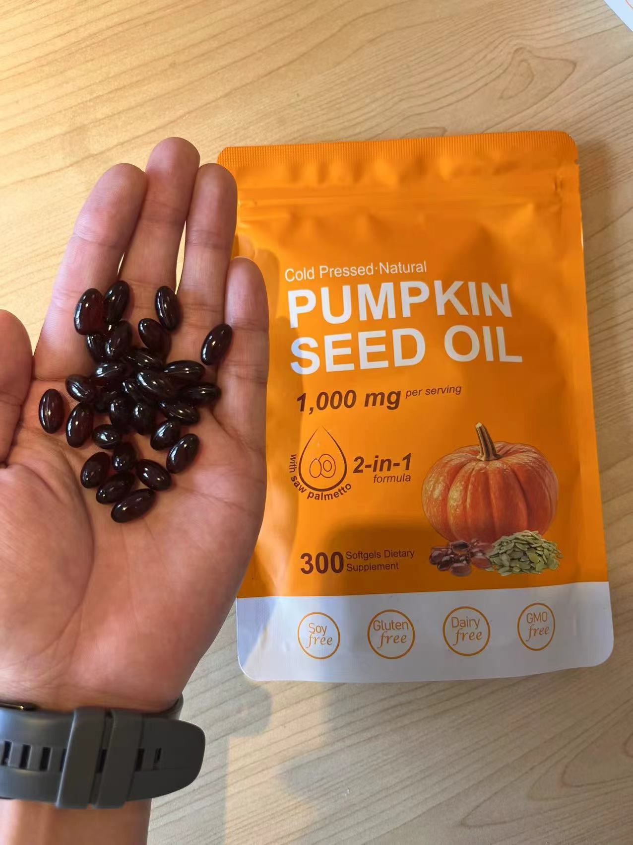 Pumpkin Seed Oil | 1000 mg | 300 capsules
