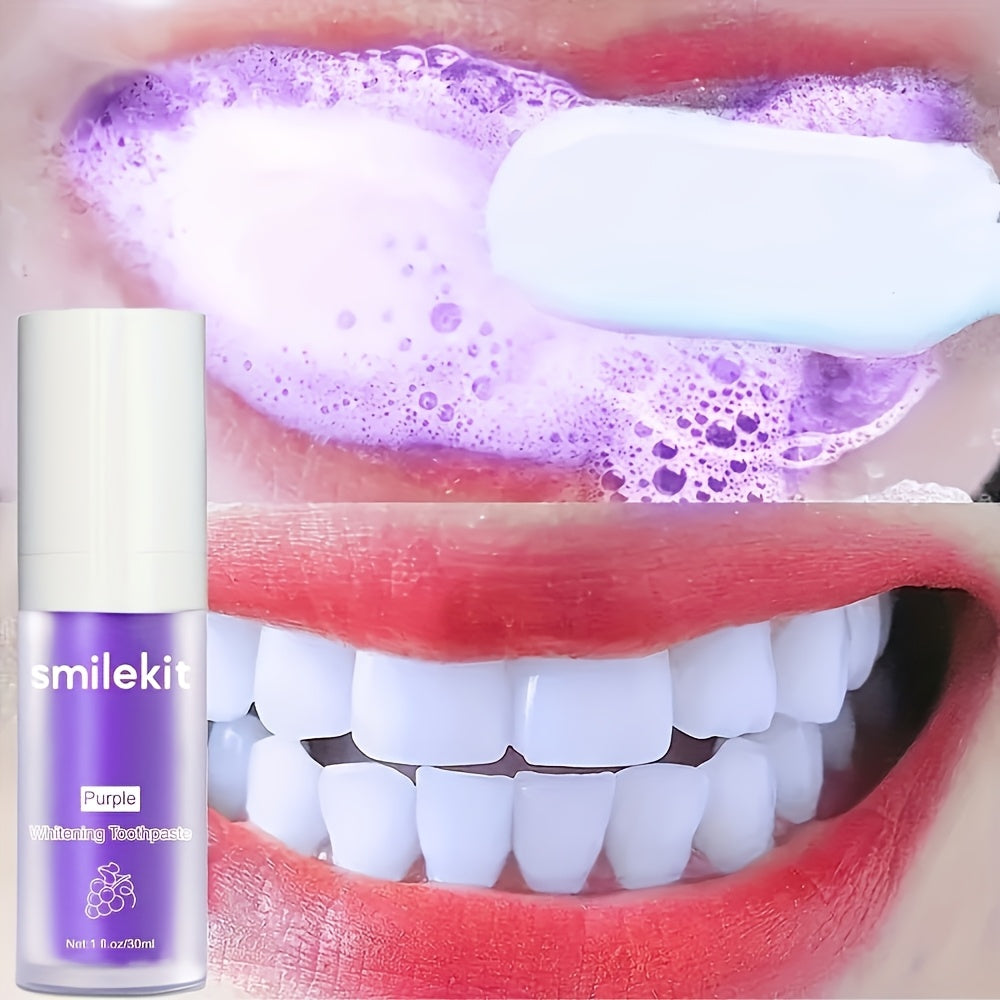 Purple Whitening Toothpaste Grape Flavor Teeth Whitening, Deep Cleaning Formula, 1/2/3/4pcs, Basic Cleaning, Lightweight & Effective, Middle East Special Series