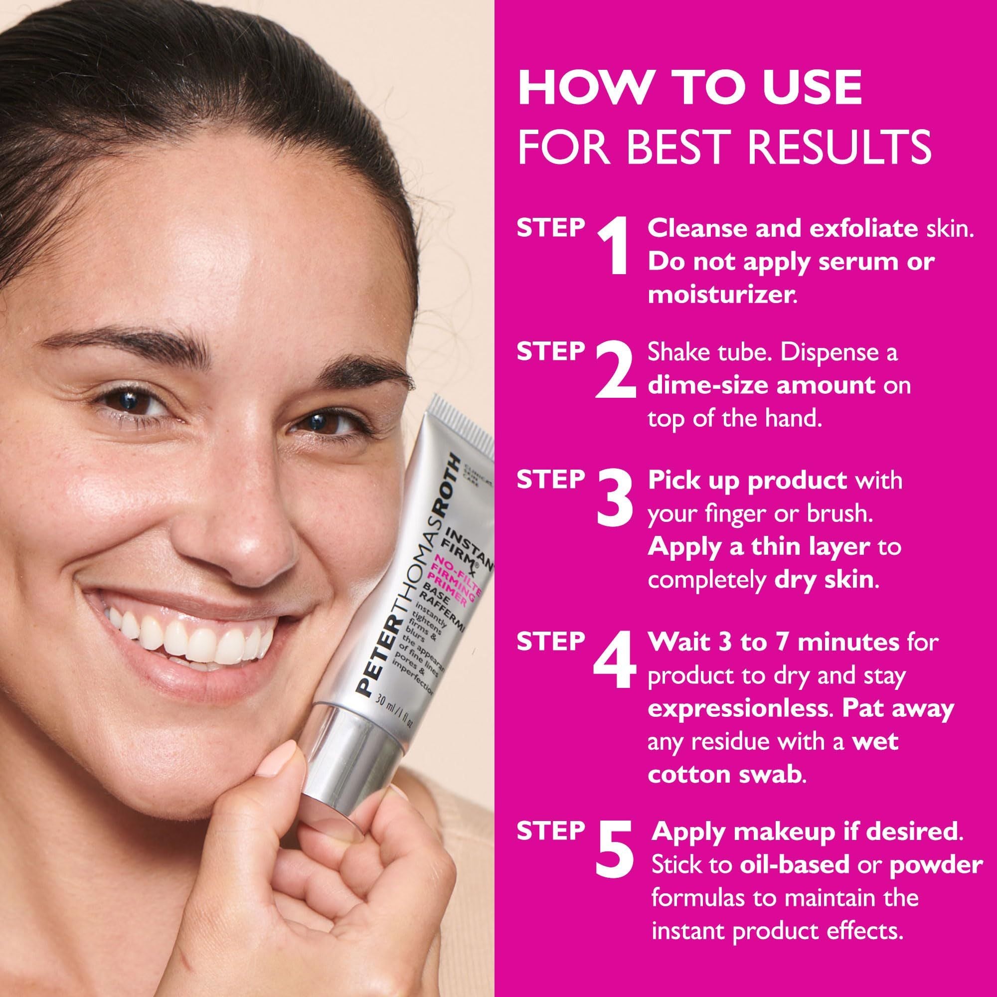 Instant FIRMx® No-Filter Primer, Instant Skin Tightener, Makeup Primer For Face, Blurring Face Primer