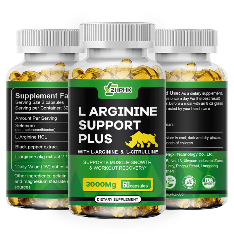 L-Arginine 3000mg Nitric Oxide,Testosterone Booster,Sperm Health, Energy Support