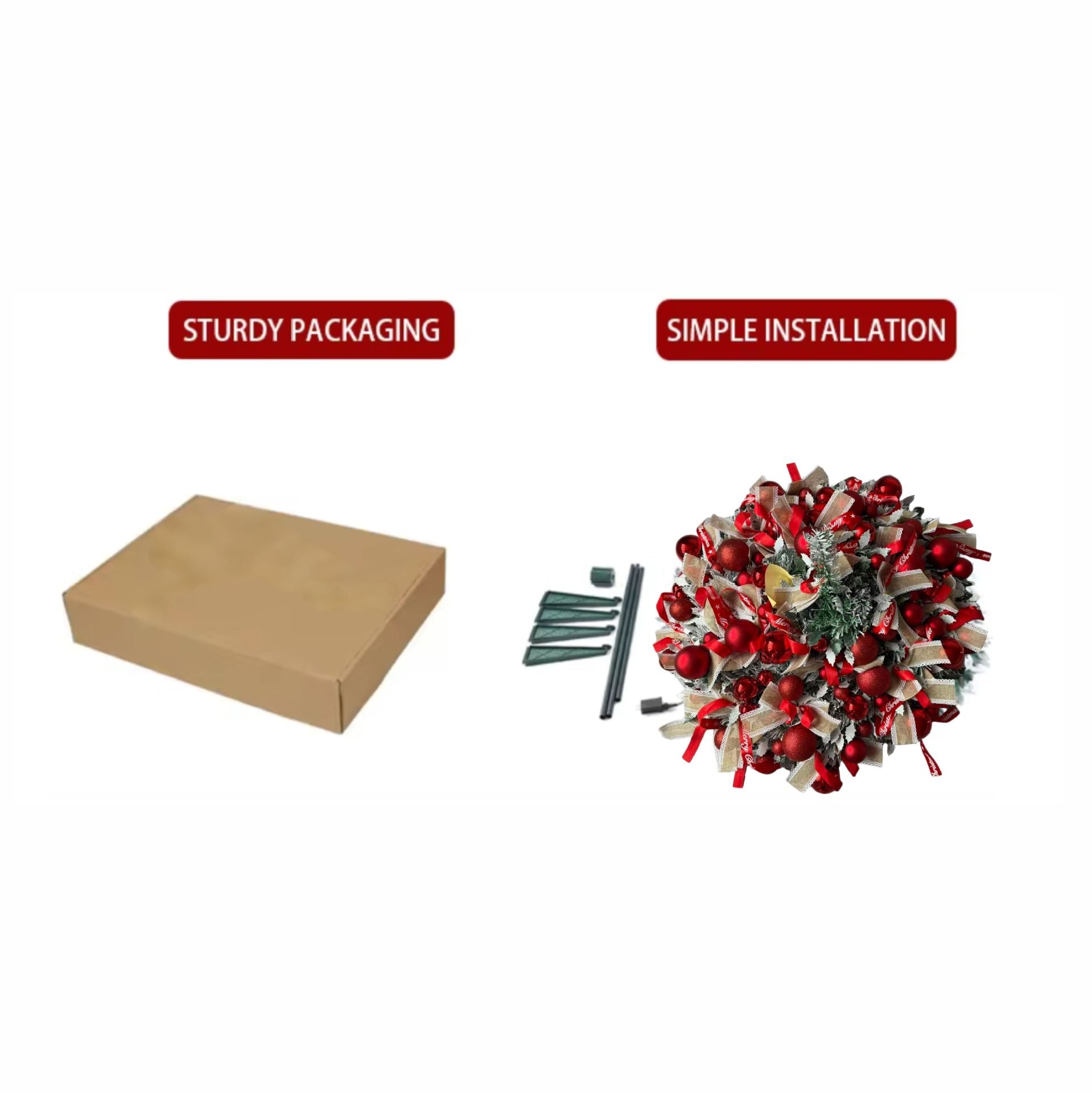 Folding Christmas tree with lights Shopping mall hotel living room decoration decoration luminous Christmas tree delivery