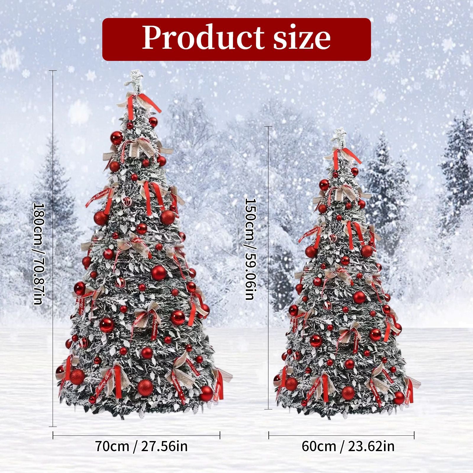 Folding Christmas tree with lights Shopping mall hotel living room decoration decoration luminous Christmas tree delivery