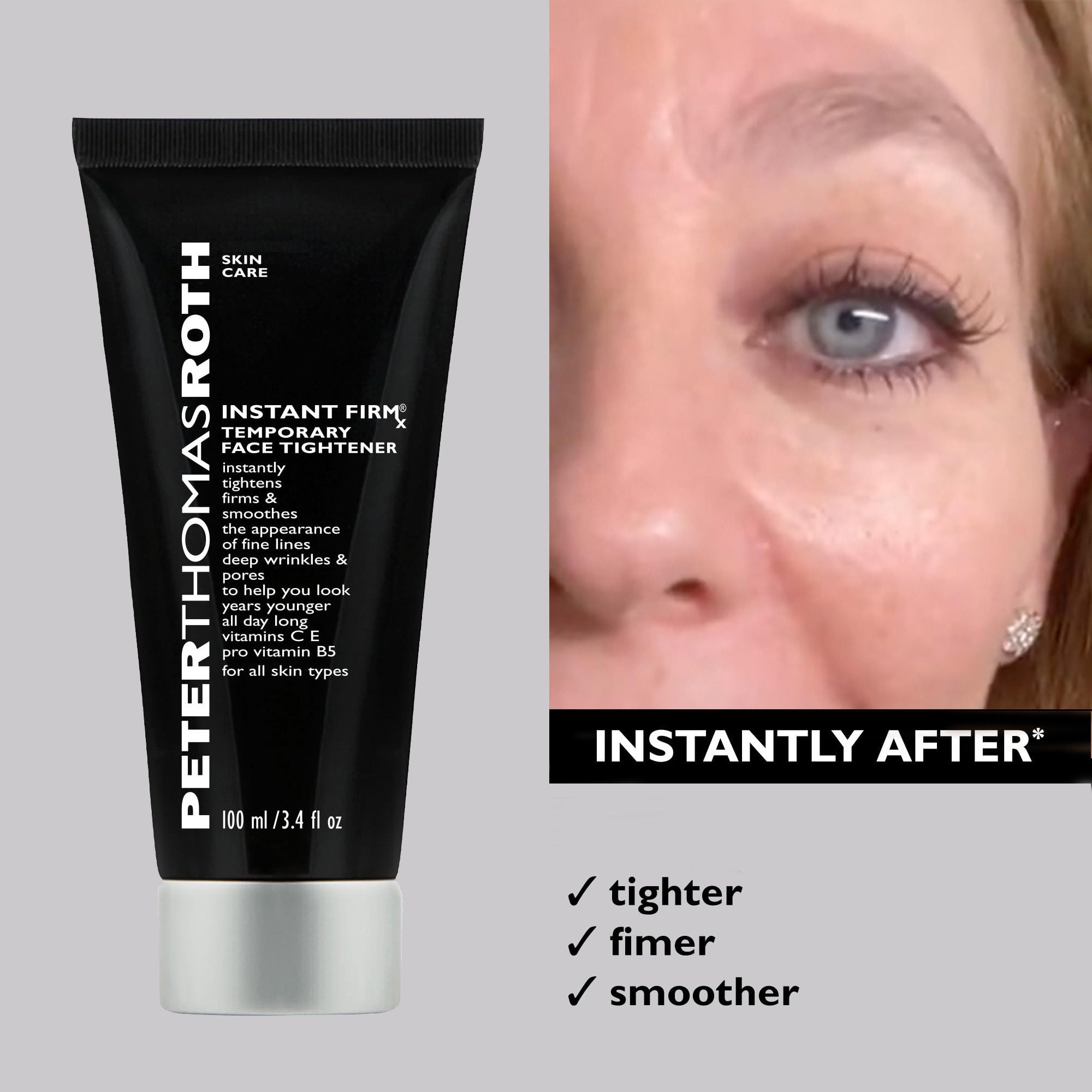 PETERTHOMASROTH Instant FIRMx® Temporary Face Tightener | Firm and Smooth the Look of Fine Lines, Pores and Deep Wrinkles
