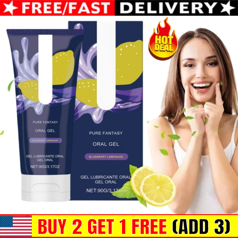 Pure Romance- GREAT HEAD- Oral Gel- Blueberry Lemonade- Relax Gag Reflex New