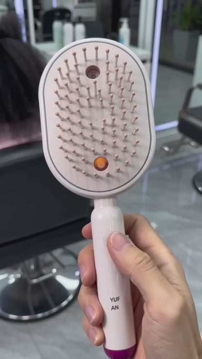 Multi-Function Red Light Spray Massage Comb Hair Care Anti-Frizz Large Tank Portable One-Key Clean Scalp Nourish Gift for Her Mother'S Day